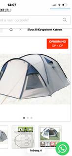 Katoenen tent, eurotrail Memphis., Caravans en Kamperen, Ophalen, Gebruikt, Tot en met 4