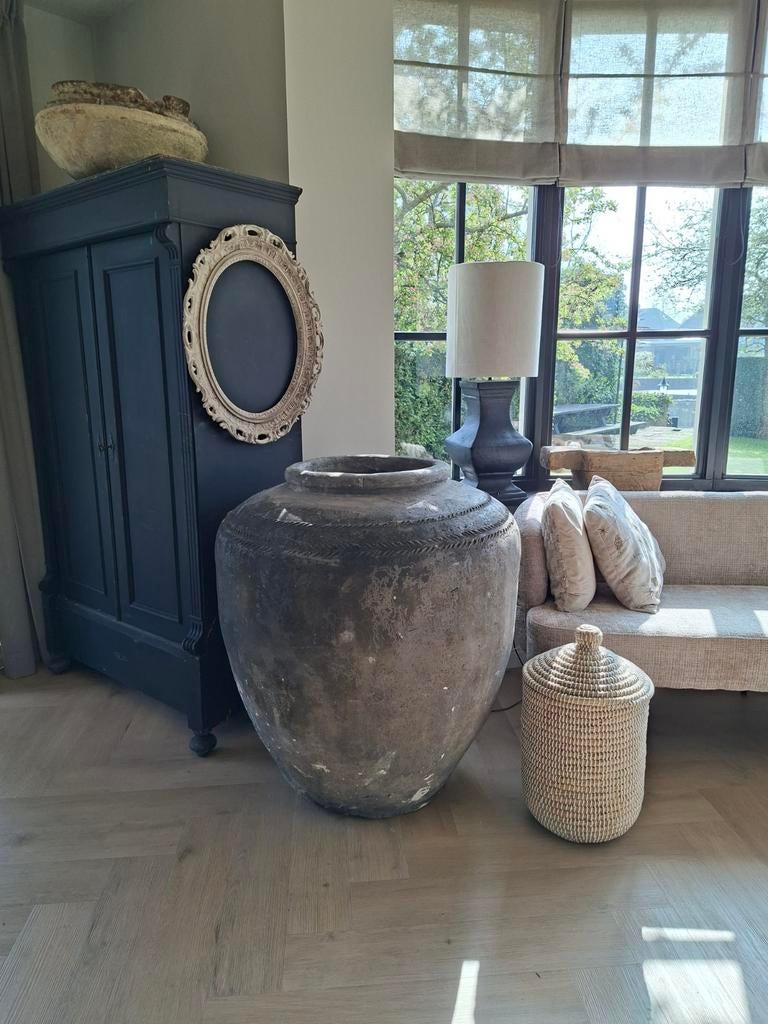 Gave oude XXXL oude kruik/ waterpot uit India,, aura, hoffz, Huis en Inrichting, Ophalen, Zo goed als nieuw