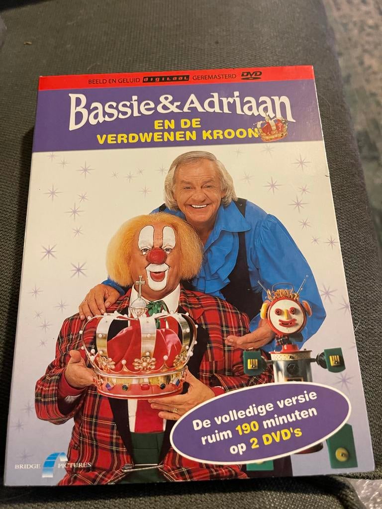 Bassie & Adriaan en de Verdwenen Kroon DVD, Avontuur, Gebruikt, Alle leeftijden, Ophalen of Verzenden
