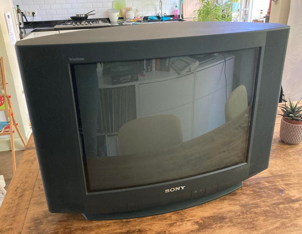 Sony KV-21C51D Trinitron CRT TV 21 inch - Gaming Retro, Ophalen, Gebruikt, 50 Hz, Sony