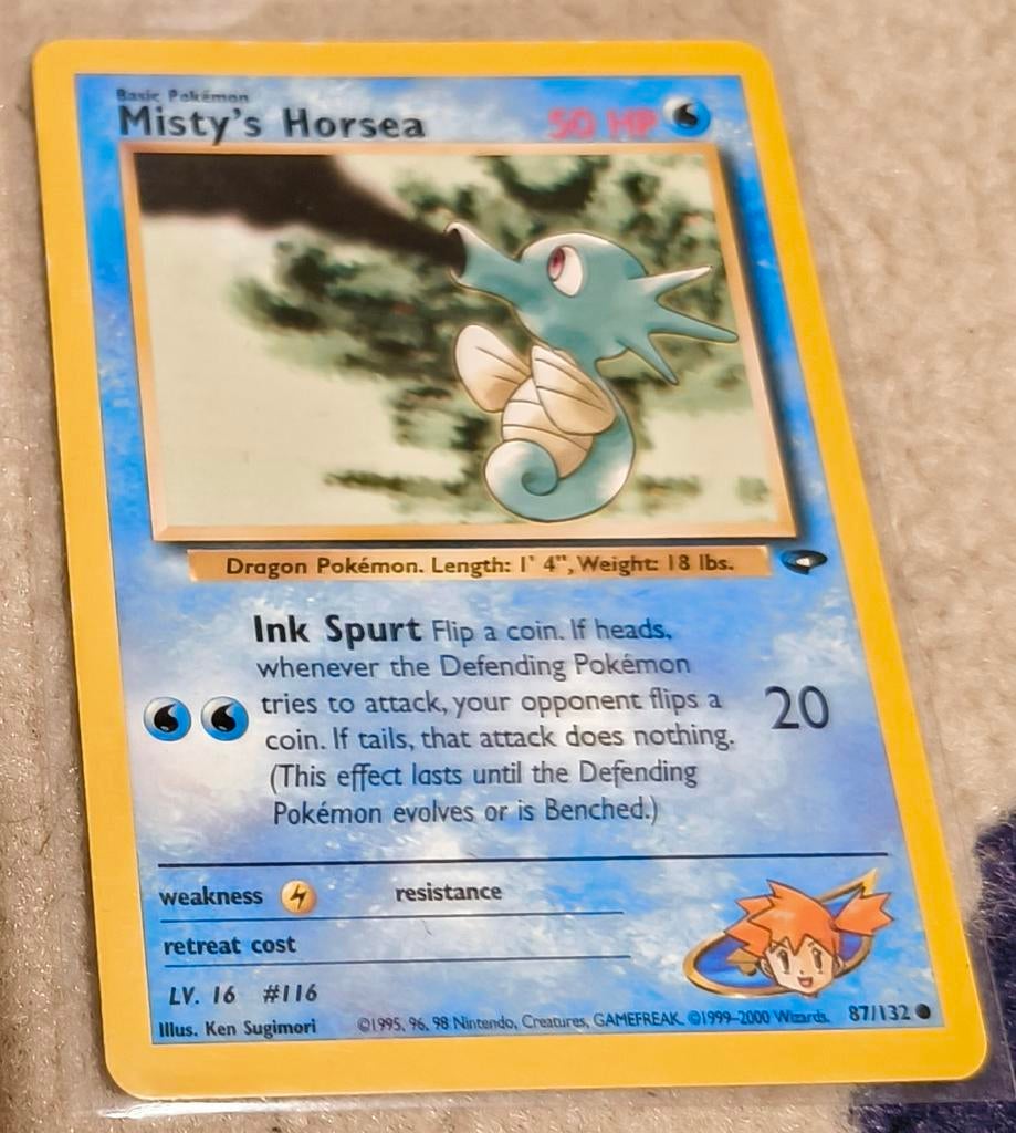 Misty's Horsea - Gym Heroes, Ophalen of Verzenden