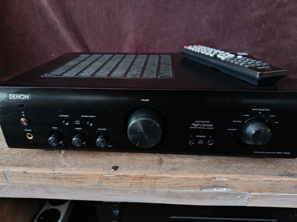 Denon PMA-720AE Geïntegreerde Stereo Versterker, Gebruikt, Denon, Ophalen of Verzenden, 60 tot 120 watt