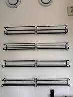 8 kruidenrekjes voor 48 potjes - Zwart metaal, Ophalen of Verzenden, Zo goed als nieuw