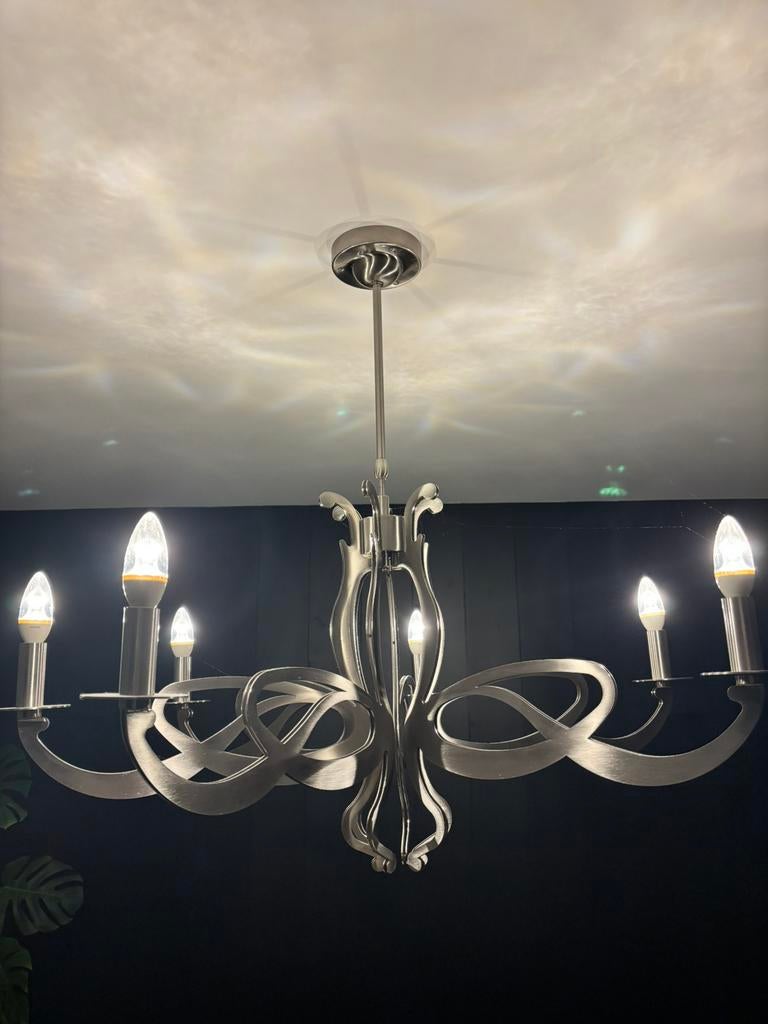 Design kroonluchter Livex Lightning 8-arms, Ophalen, Zo goed als nieuw