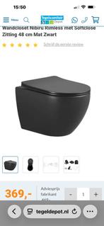 Toilet + softclose bril zwart  NIEUW in doos! Rimless, Ophalen, Nieuw, Toilet