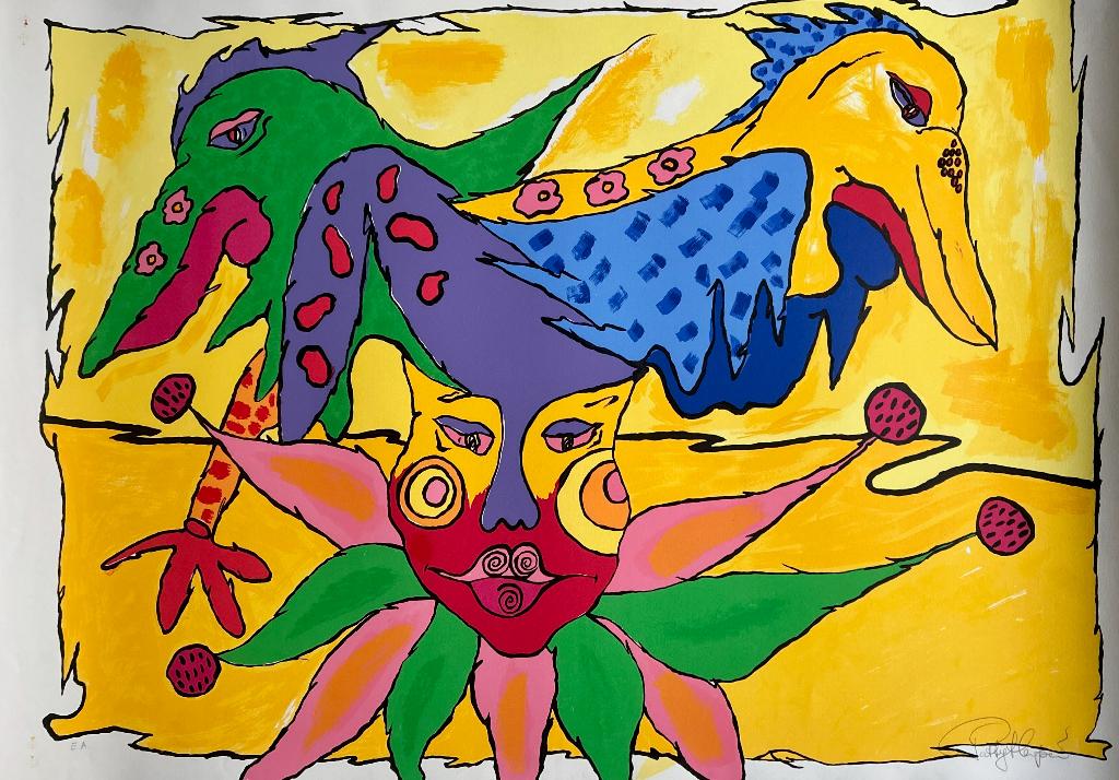 Zeefdruk Patty Harpenau, Antiek en Kunst, Kunst | Litho's en Zeefdrukken, Verzenden