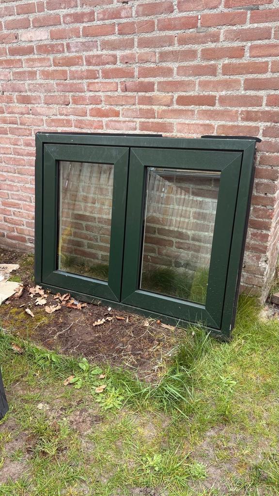 HR++ Net Kozijn 1322x1000 mm - Hoogrendementsglas, Ophalen, Gevelraam of Ruit, Gebruikt, 80 tot 120 cm
