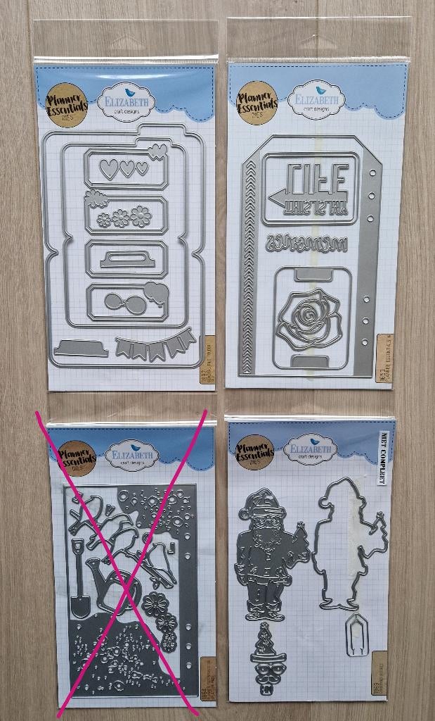 Tk div stansen Elizabeth Craft Designs planner essentials, Hobby en Vrije tijd, Scrapbooking, Gebruikt, Frame of Mal, Overige merken