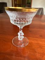 Champagne Coupe Glas met 24 Karaats Gouden Rand, Antiek en Kunst, Ophalen