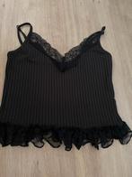 Top met kant zgan, Maat 38/40 (M), Zwart, Ophalen of Verzenden, Zo goed als nieuw