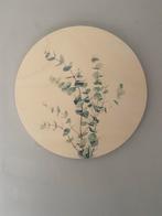 Ronde wanddecoratie met eucalyptus takken, Huis en Inrichting, Woonaccessoires | Wanddecoraties, Ophalen, Gebruikt, Hout, Meerkleurig