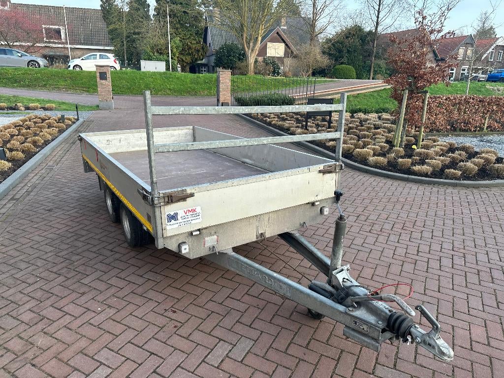 Eduard plateauwagen – 2000 kg – 315 x 160 cm, Ophalen, Gebruikt