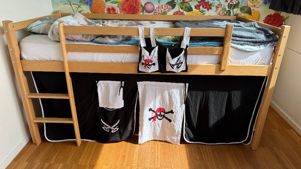 Kinderbed hoogslaper, Ophalen, Gebruikt, Hoogslaper
