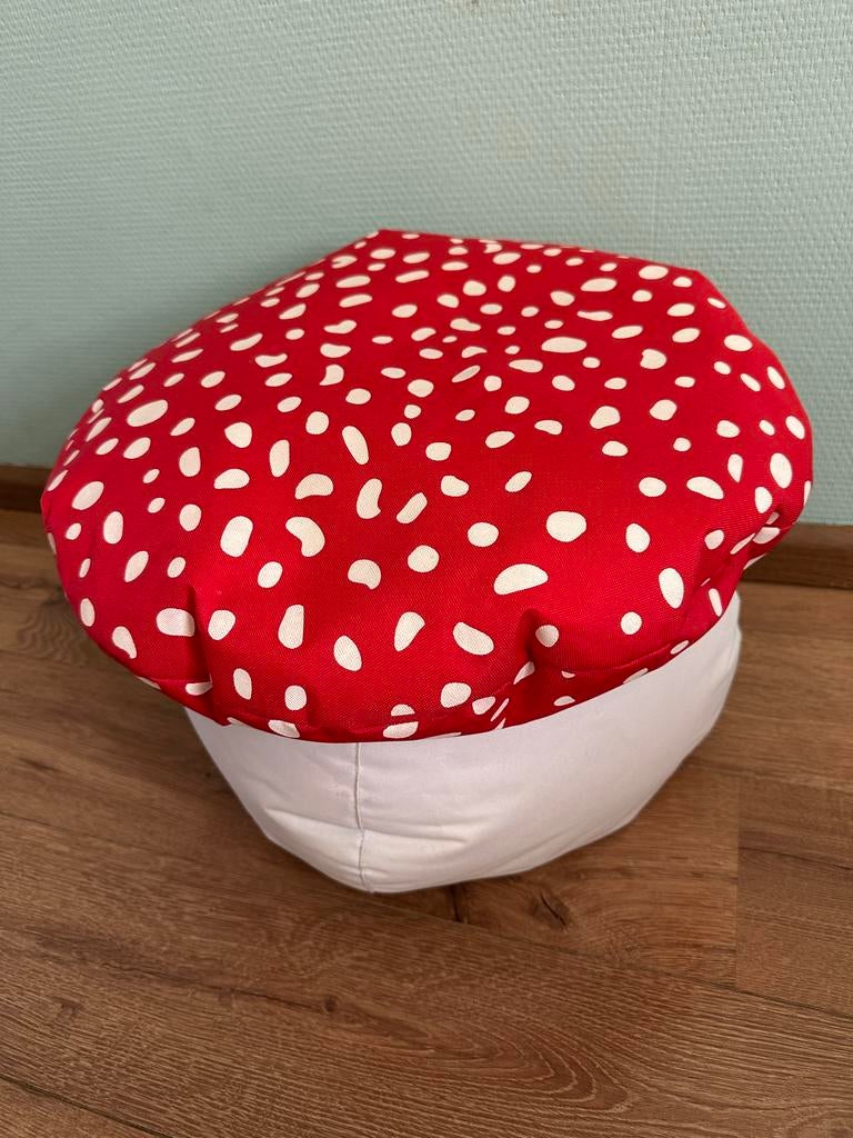 Efteling Paddenstoel Poef - Sprookjesachtige Zitting, Minder dan 50 cm, Rond, Minder dan 50 cm, Ophalen of Verzenden