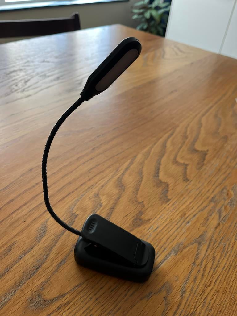 Flexibele LED Boeklamp met Clip - Zwart 2 stuks, Ophalen of Verzenden, Nieuw, Kunststof, Minder dan 50 cm