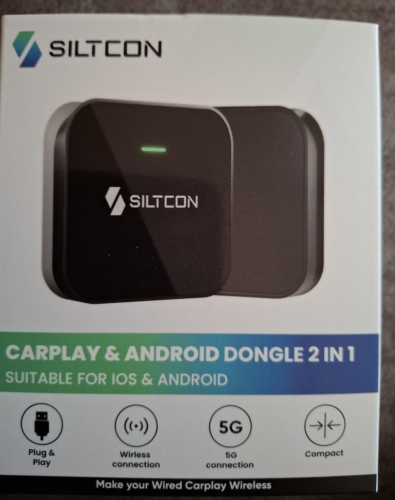 SILTCON CarPlay & Android Dongle 2-in-1, Ophalen of Verzenden, Gebruikt