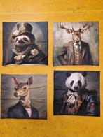 Nieuwe Kussenhoes " Dier, Huis en Inrichting, Ophalen of Verzenden, Nieuw, Overige kleuren, Vierkant