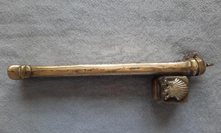 Antieke reis-penhouder + inktpot - 1e helft 19e eeuw., Antiek en Kunst, Antiek | Kantoor en Zakelijk, Ophalen of Verzenden