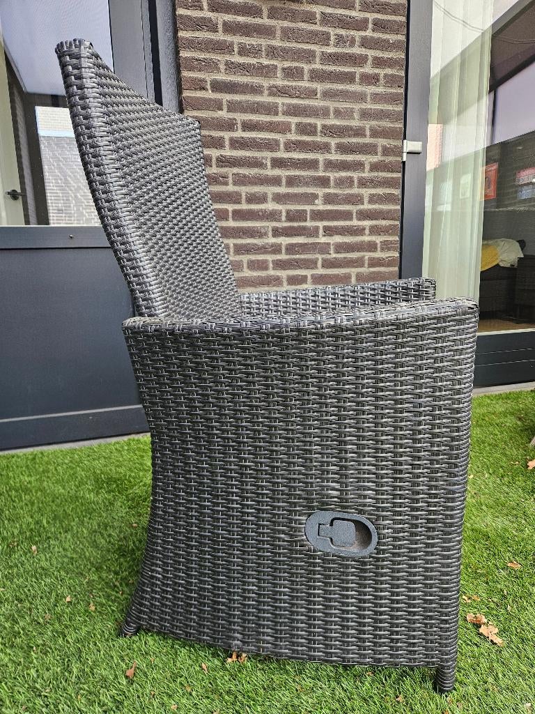 Verstelbare tuinstoel Bois le Duc (wicker), Ophalen, Gebruikt, Wicker, Verstelbaar