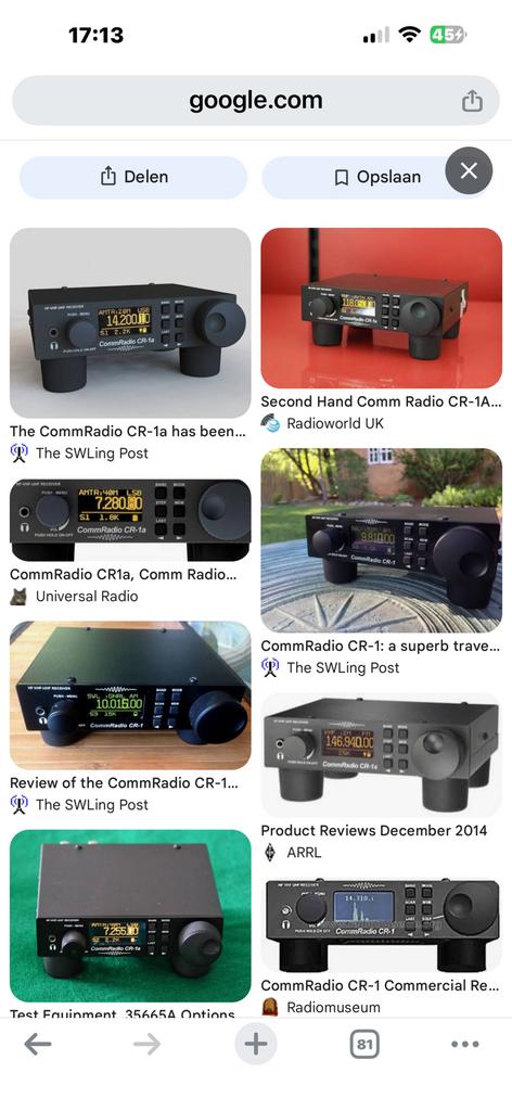 commradio cr-1a hf/vhf/uhf ontvanger. Zie omschrijving, Telecommunicatie, Zenders en Ontvangers, Verzenden, Gebruikt, Ontvanger