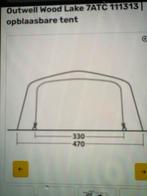Outwell Wood Lake 7ATC Opblaasbare Tent - Zo goed als nieuw, Caravans en Kamperen, Tenten, Ophalen of Verzenden, Zo goed als nieuw