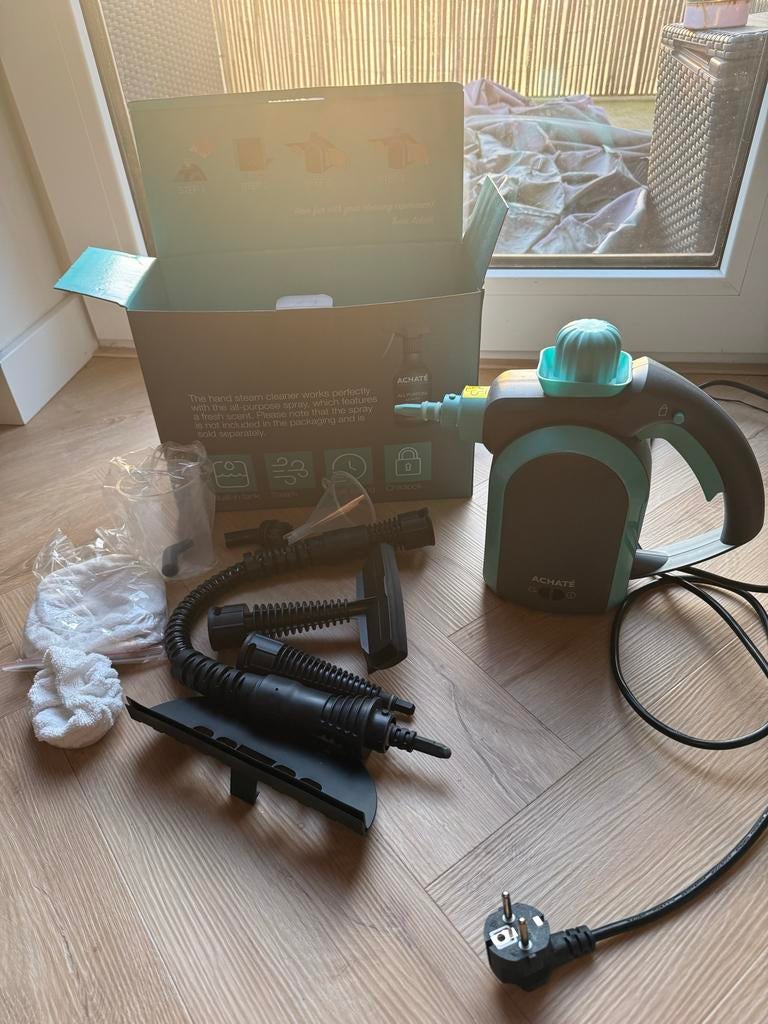 Achaté Stoomreiniger - Zo goed als nieuw, Witgoed en Apparatuur, Stoomapparaten, Ophalen of Verzenden, Zo goed als nieuw, Stoomreiniger