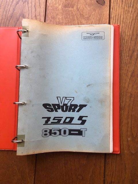 werkplaatshandboek Moto Guzzi V7 sport, 750 S, 850-T, Ophalen of Verzenden, Moto Guzzi