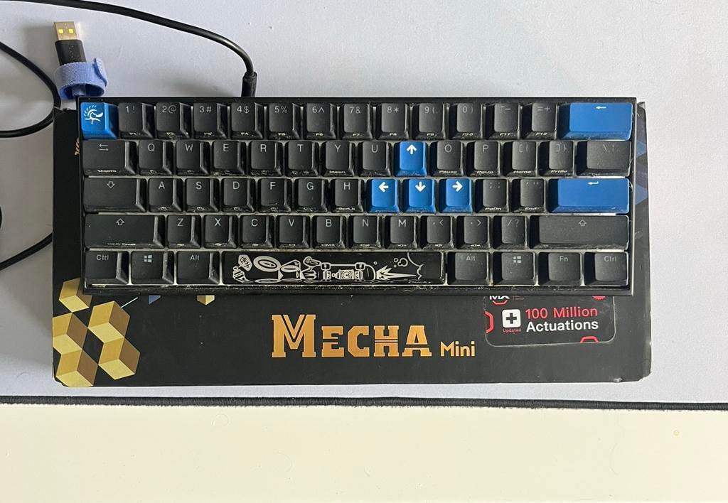 Ducky Mecha Mini, MX Speed Silver Switches, Gebruikt, Gaming toetsenbord, Ophalen of Verzenden, Qwerty