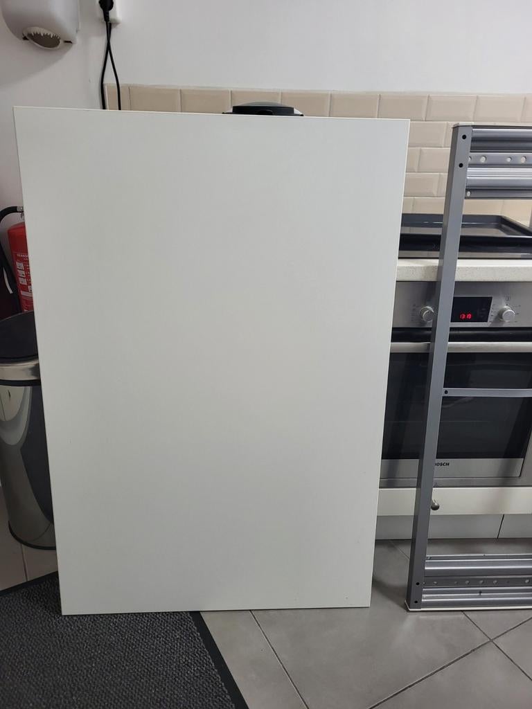 Stevige tafel 80x120cm met stalen frame, Huis en Inrichting, Tafels | Eettafels, Ophalen, Rechthoekig, 200 cm of meer, 50 tot 100 cm