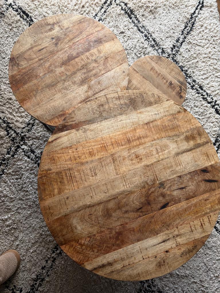 Salontafels, Huis en Inrichting, Tafels | Salontafels, Ophalen, 50 tot 100 cm, Rond, 50 tot 100 cm