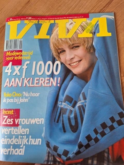 Viva 1985 Ria Stalman Roger Moore Yoko Ono Tina Turner, Verzamelen, Verzenden, 1980 tot heden, Nederland, Tijdschrift