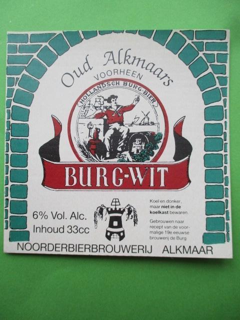 bieretiket Nederland 26-3 (3A) noorder Alkmaar, Verzamelen, Biermerken, Ophalen of Verzenden, Zo goed als nieuw, Overige typen