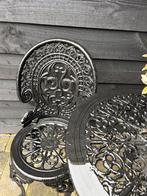 Prachtig gietijzeren bistrosetje - goed onderhouden, Tuin en Terras, Overige materialen, Eettafel, Zo goed als nieuw, Tuinset