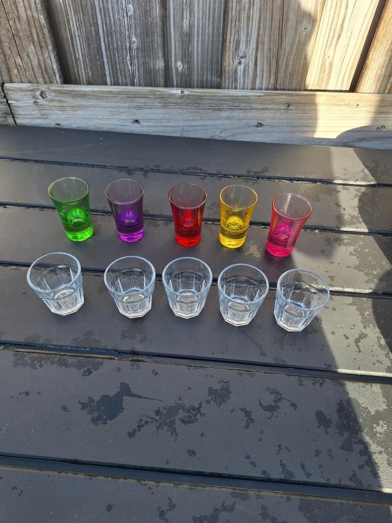 Leuke set van 10 shotglaasjes, Verzamelen, Ophalen, Overige typen