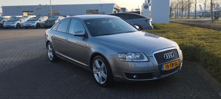 Audi A6 2.4 V6 130KW 2007 Grijs, Auto's, Audi, Particulier, A6, Airbags, Airconditioning, Alarm, Bluetooth, Boordcomputer, Centrale vergrendeling