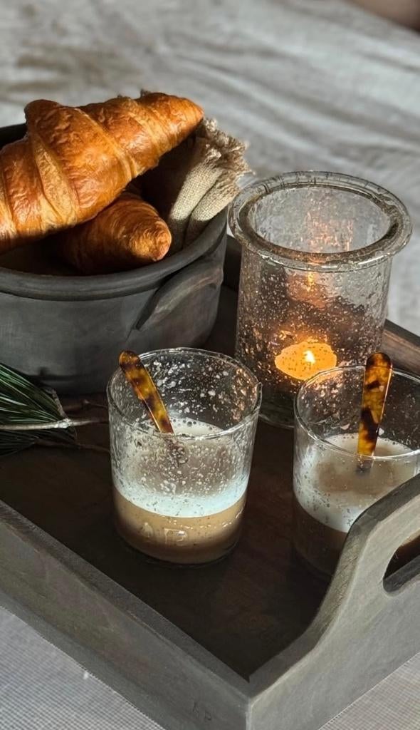 Waterglas windlicht Aura Peeperkorn glazen glas stoer sober, Verzenden, Nieuw