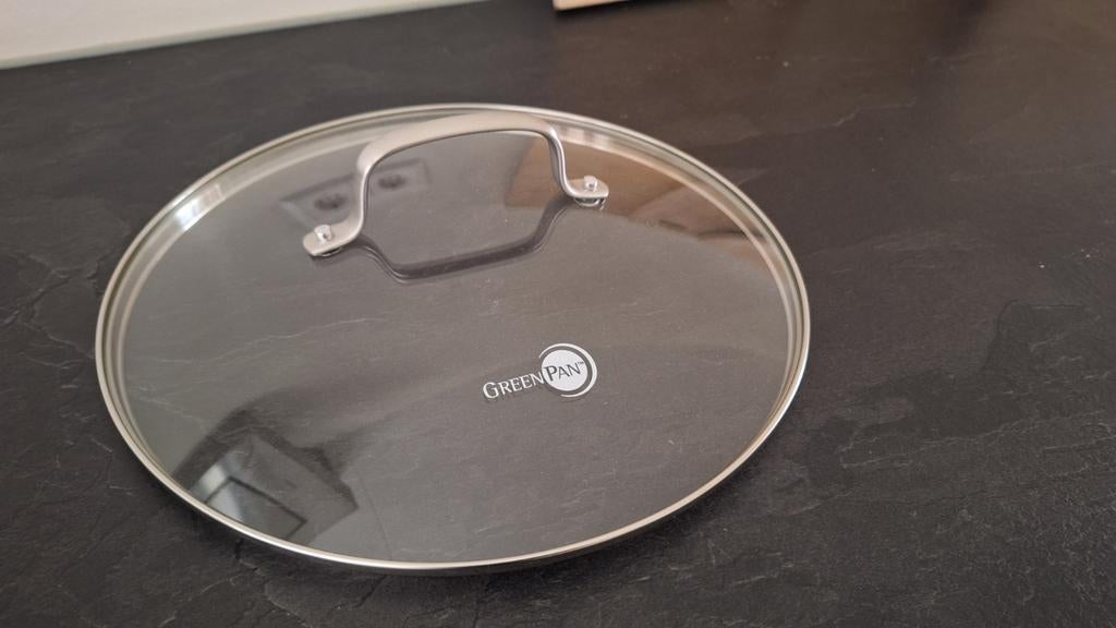 GreenPan glazen deksel 28cm (ongebruikt), Huis en Inrichting, Keuken | Potten en Pannen, Ophalen, Nieuw, Glas, Koekenpan of Braadpan