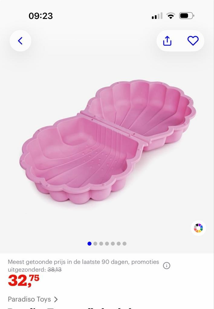 Zandbak schelpen set roze - Nieuw, Ophalen, Nieuw