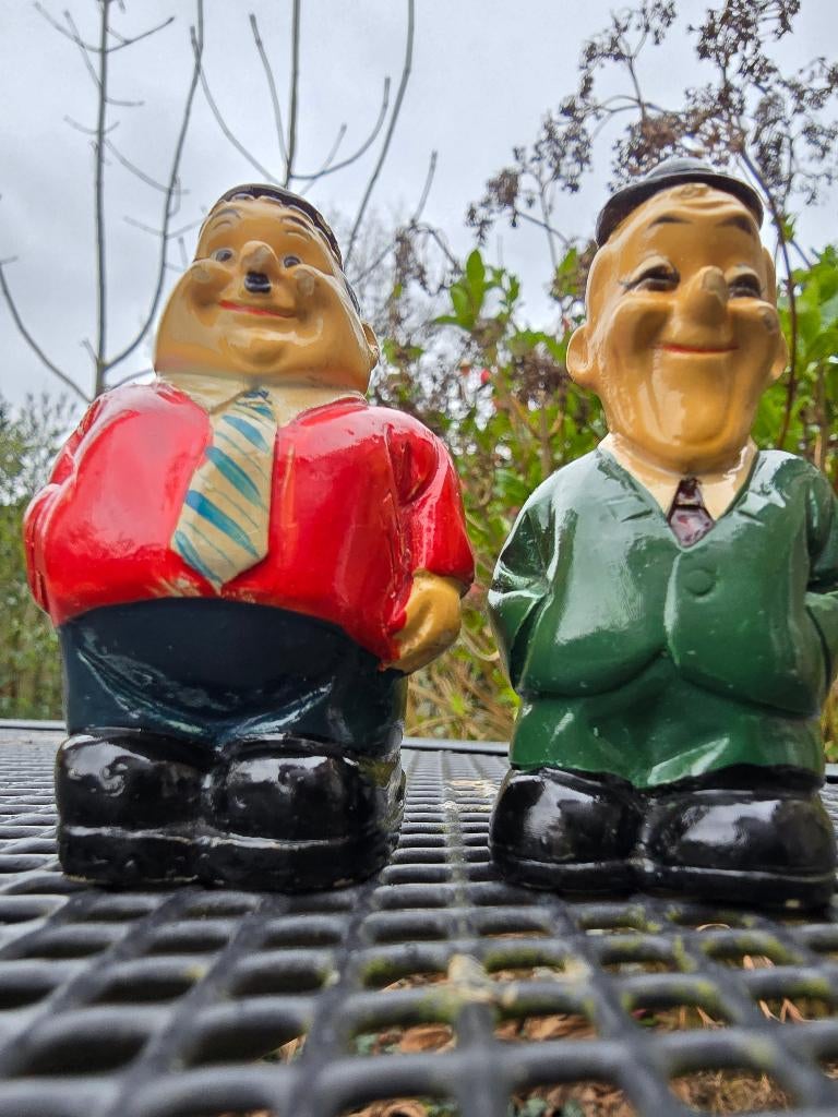 LAUREL EN HARDY    puntenslijpers, Verzamelen, Beelden en Beeldjes, Ophalen of Verzenden, Gebruikt, Mens