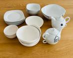 Wit aardewerk servies diverse schalen ophalen, Ophalen, Gebruikt, Effen, Aardewerk