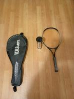 Wilson tennisracket met hoes en Dunlop tennisballen, Ophalen, Gebruikt, Racket, Wilson