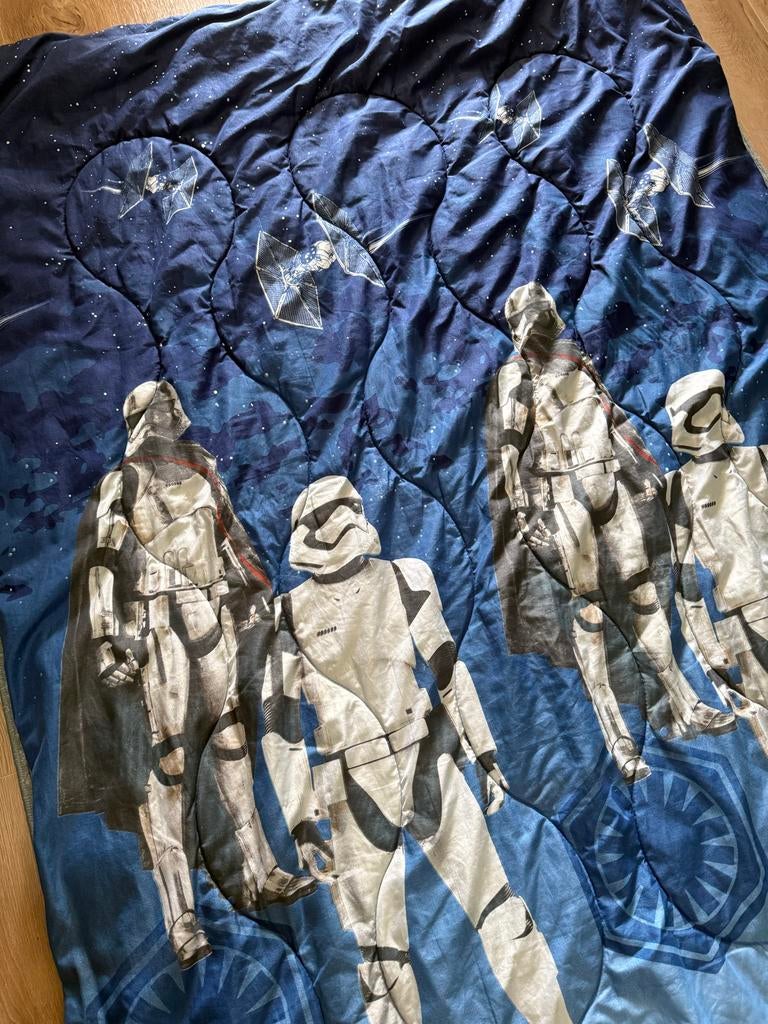 Star Wars sprei / deken - The First Order Eenpersoons, Huis en Inrichting, Ophalen, Gebruikt, Eenpersoons, Blauw
