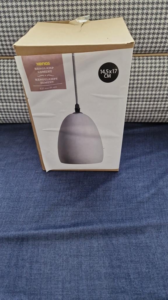 Xenos Hanglamp Cement E27 max 25 watt, Huis en Inrichting, Lampen | Hanglampen, Ophalen