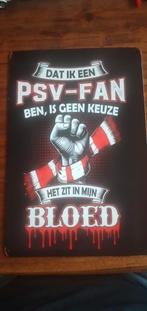 Metalen bord  PSV 30x20, Ophalen of Verzenden, Zo goed als nieuw, Reclamebord