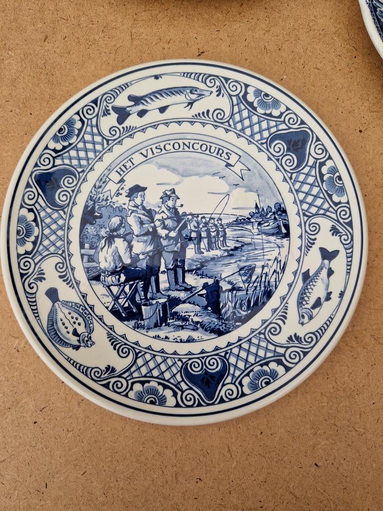 BLAUWE WANDBORDEN DELFTSBLAUW ROYAL GOEDEWAGEN BOCH, Antiek en Kunst, Ophalen of Verzenden