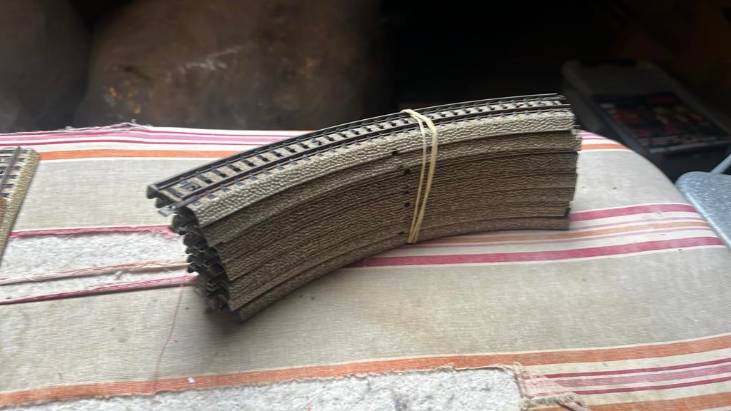 Te koop 10 grote gebogen rails van marklin 5120, Wisselstroom, Gebruikt, Rails, Ophalen of Verzenden