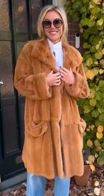 Geschoren Nerts mantel chic, Verzenden, Zo goed als nieuw, Beige