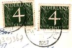 939367 Valkenburg Limburg 1957 Gelopen met postzegel, Ophalen of Verzenden, 1940 tot 1960, Gelopen, Limburg