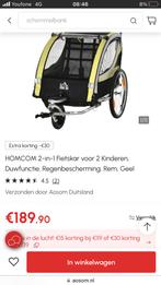 Nieuw! 2 in 1 fietskar en loopwagen voor kind of hond, Ophalen