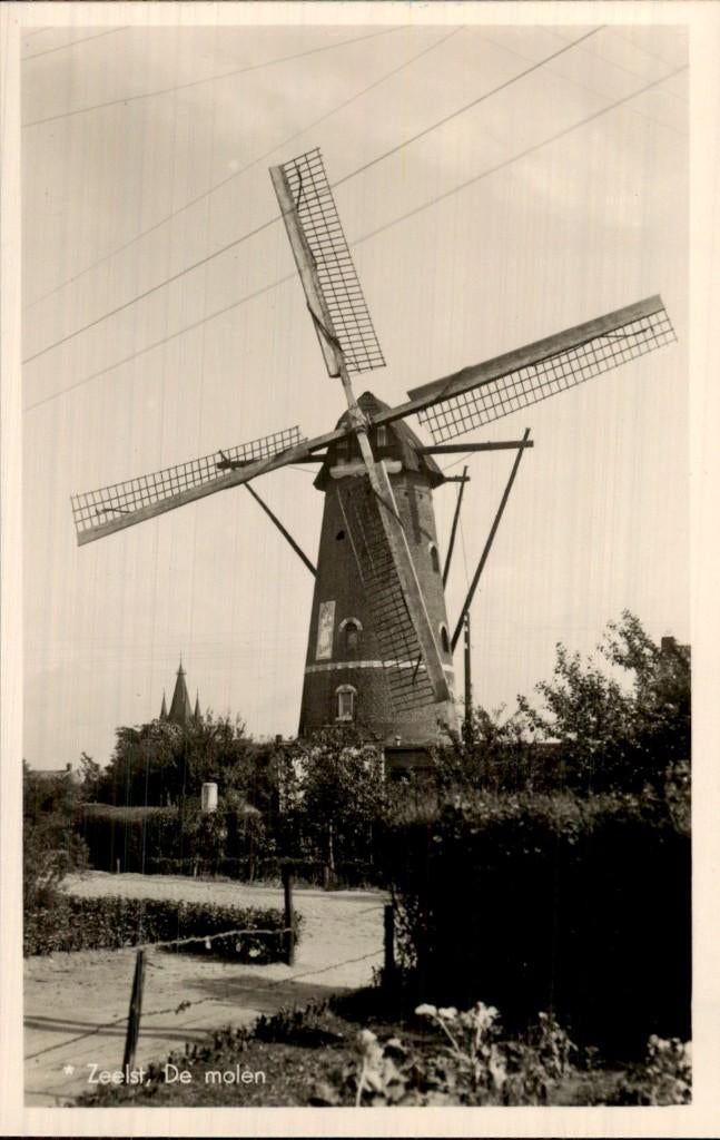 Zeelst - Molen - De molen, Ophalen of Verzenden, 1940 tot 1960, Ongelopen, Noord-Brabant
